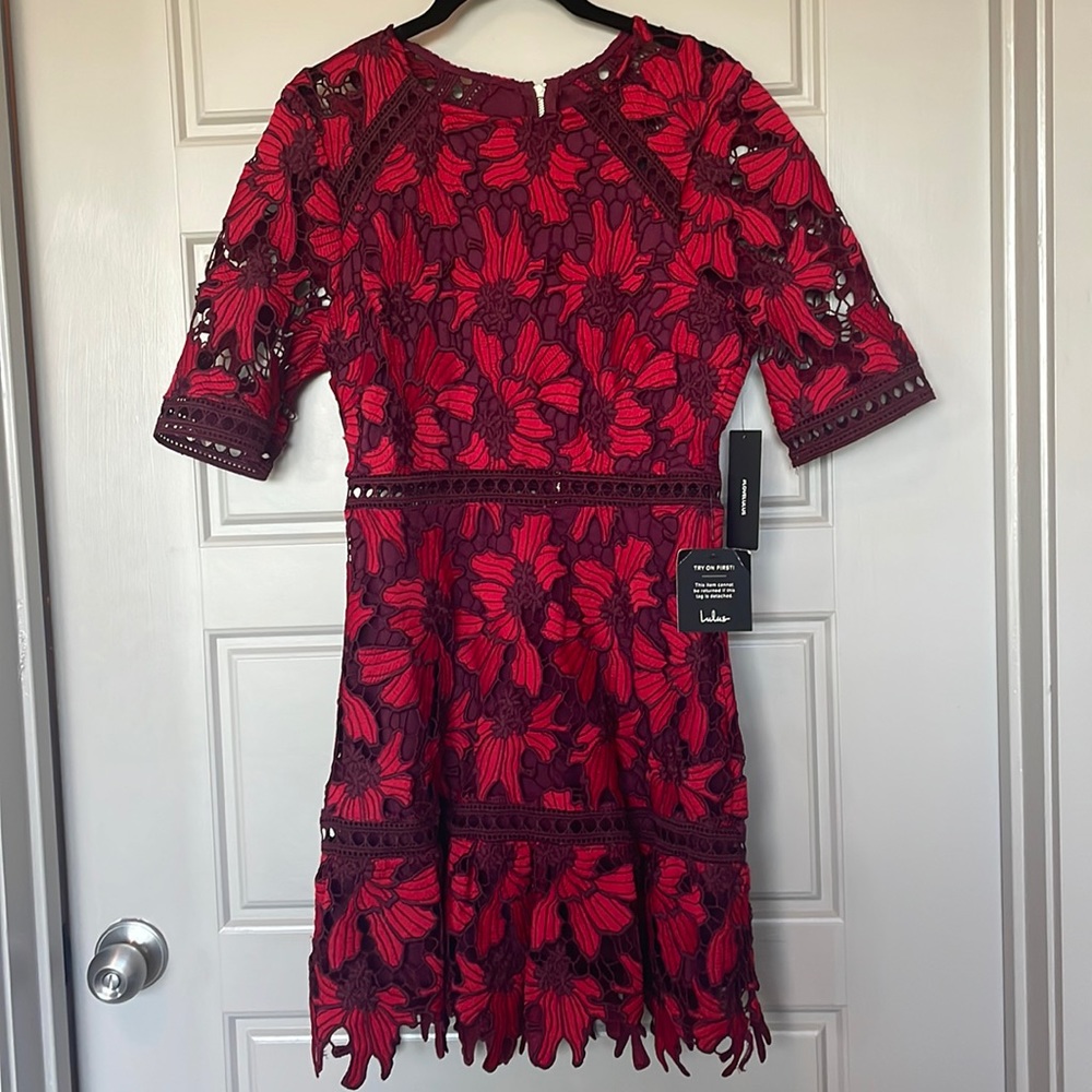Floral Lulus cutout dress